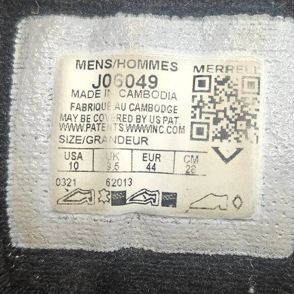 Merrell MOAB Hiking Boots Men's Size 10 Black Mesh Waterproof Vibram J06049 - Picture 11 of 11